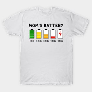 Mom's Low Battery Funny Mother's Day T-Shirt